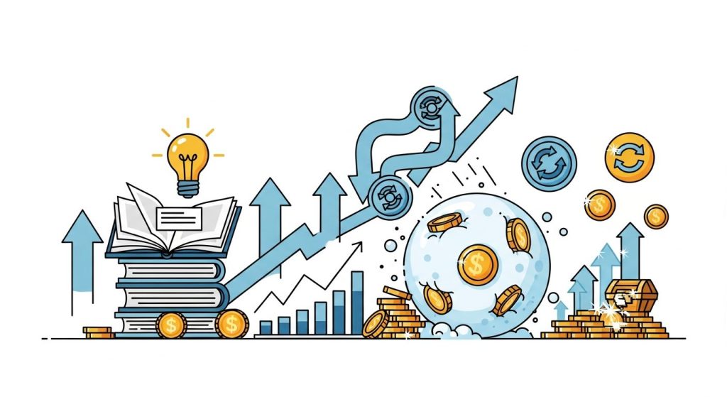 【初心者でもわかる】お金が勝手に育つ「複利」の魔法🪄雪だるま式にお金を増やすやさしい投資術